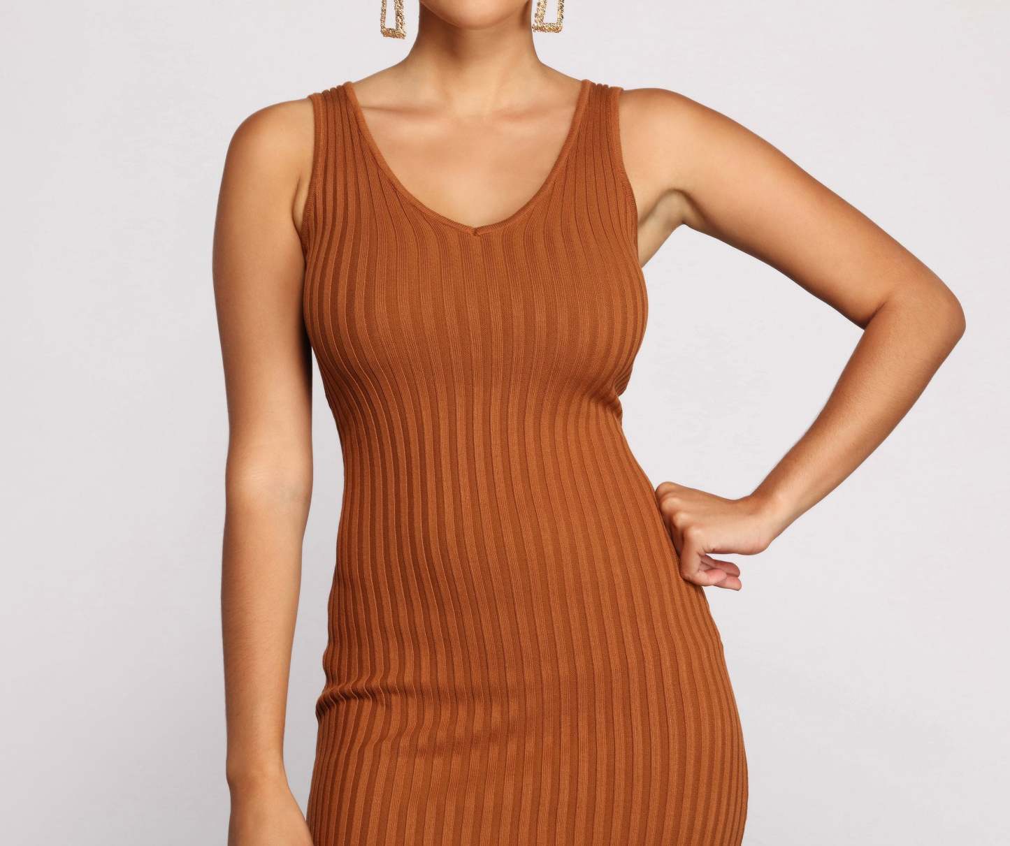 Keepin' Knit Chic Midi Sweater Dress - Lady Occasions