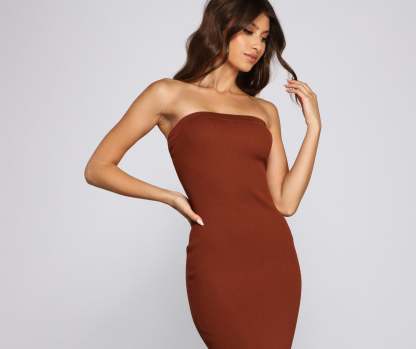 Stylish Instincts Basic Tube Dress - Lady Occasions