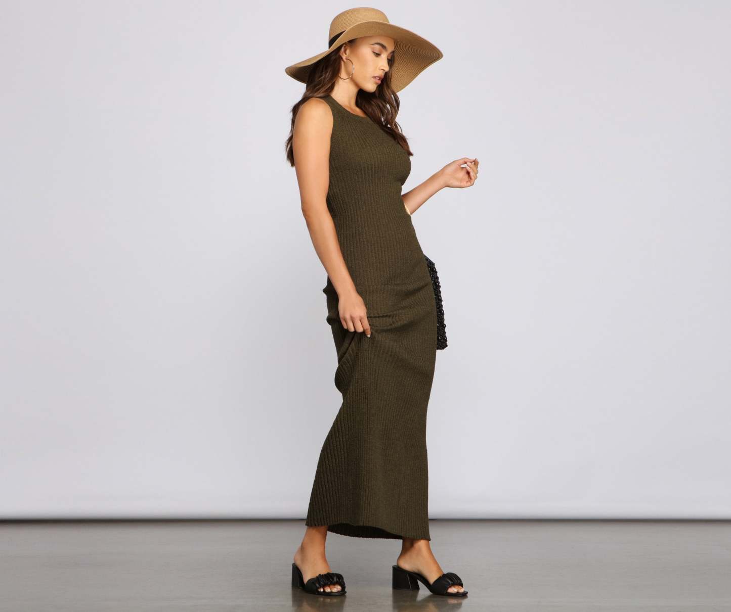 Casual-Chic Sweater Knit Dress - Lady Occasions
