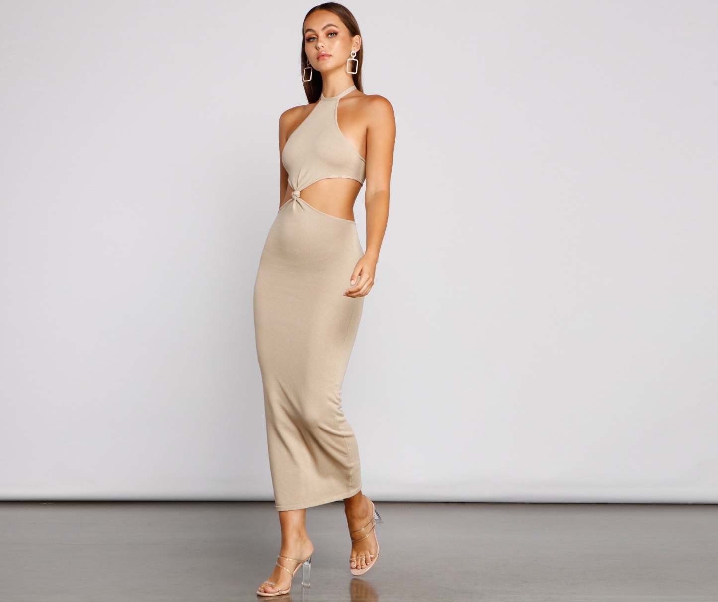 Endless Summer Halter Cutout Dress - Lady Occasions