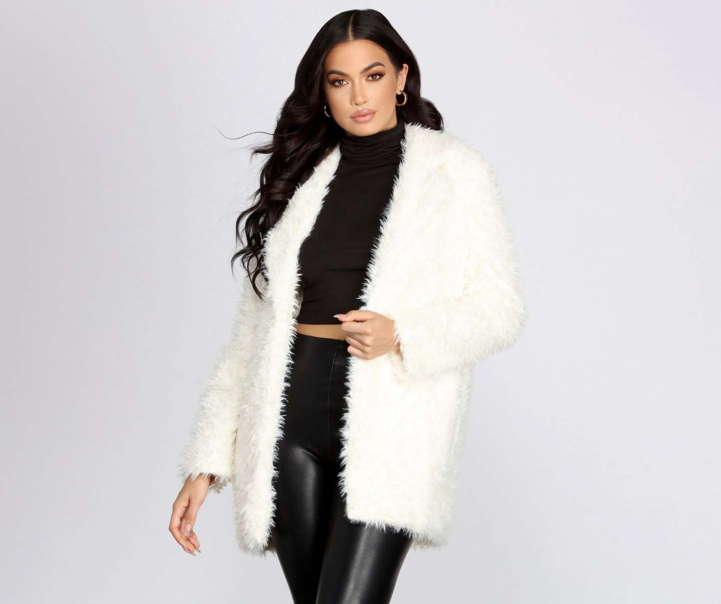 No Chill Faux Fur Long Jacket - Lady Occasions
