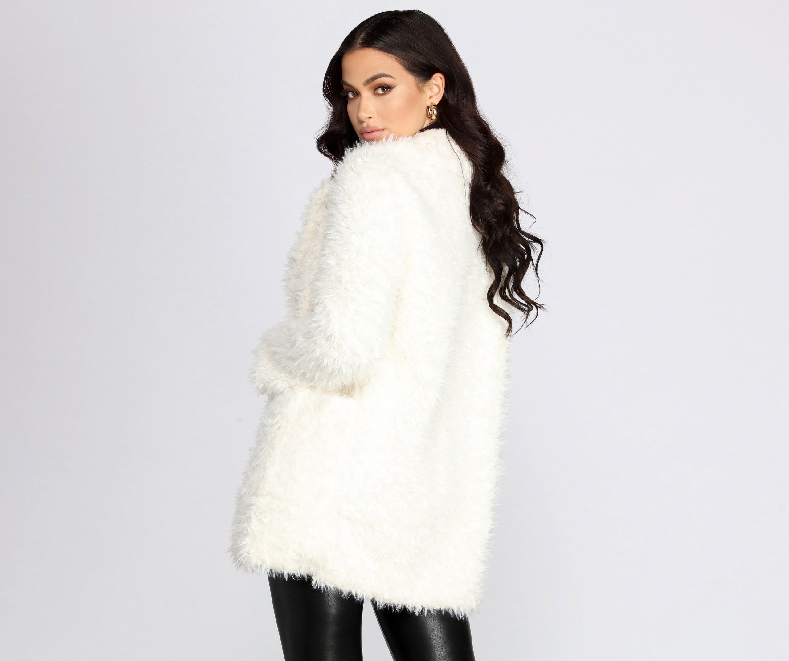 No Chill Faux Fur Long Jacket - Lady Occasions