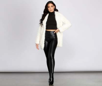 No Chill Faux Fur Long Jacket - Lady Occasions
