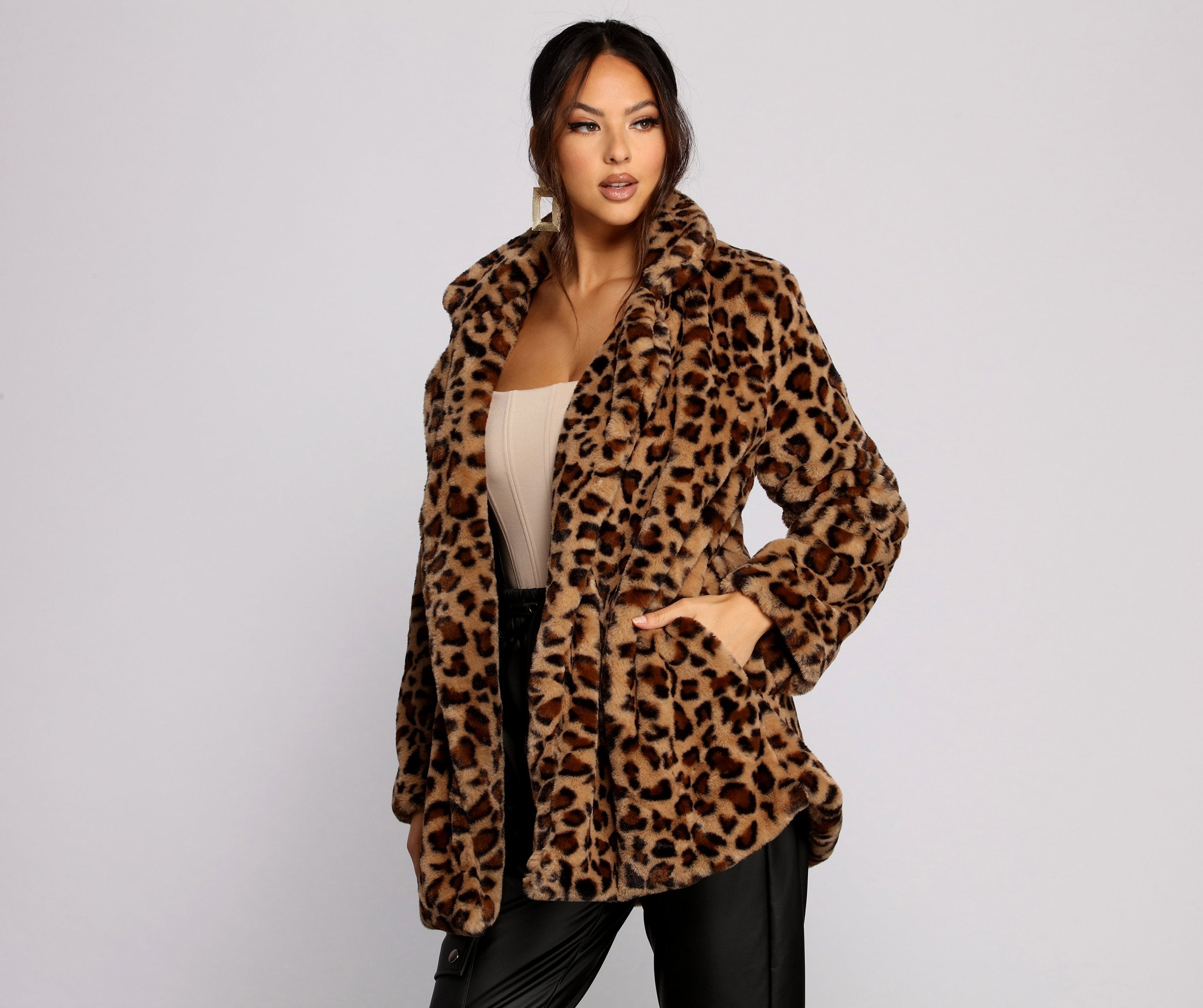 On The Prowl Faux Fur Jacket - Lady Occasions