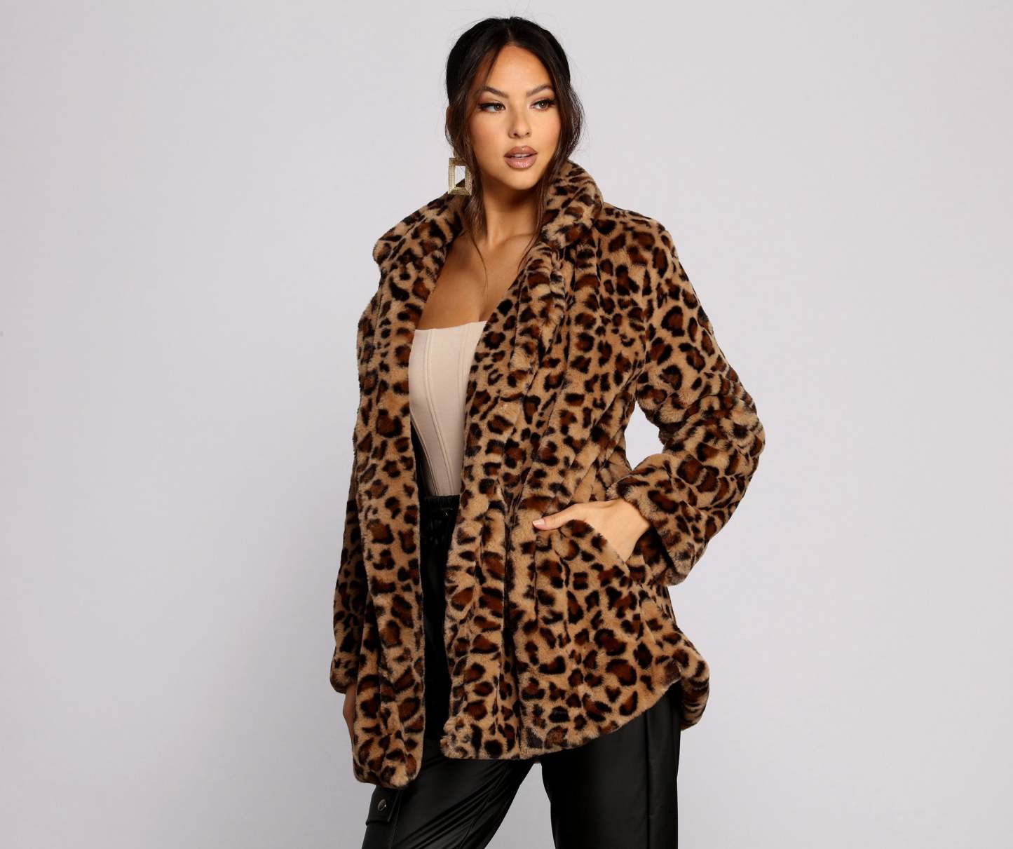 On The Prowl Faux Fur Jacket - Lady Occasions