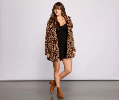 On The Prowl Faux Fur Jacket - Lady Occasions