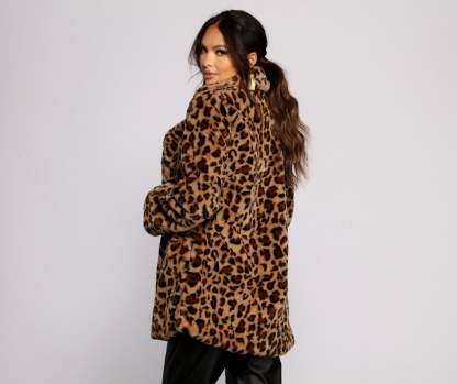 On The Prowl Faux Fur Jacket - Lady Occasions