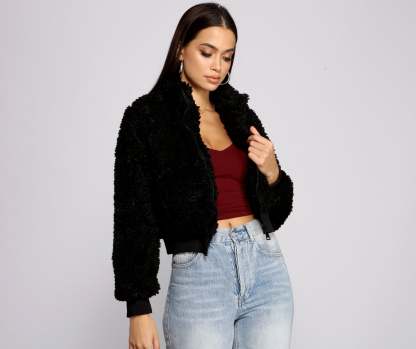 Back To Basics Faux Fur Jacket - Lady Occasions