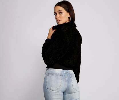 Back To Basics Faux Fur Jacket - Lady Occasions