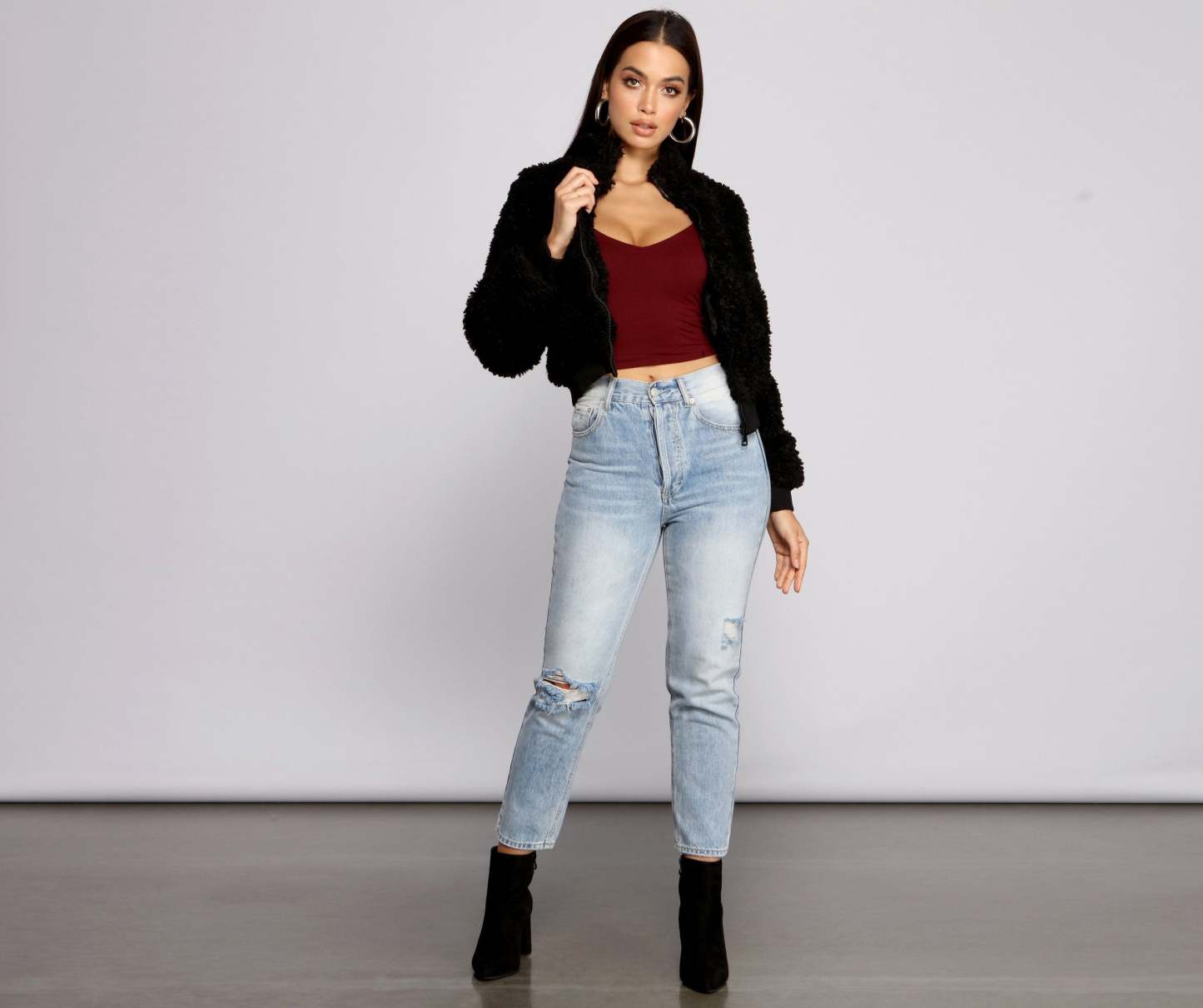 Back To Basics Faux Fur Jacket - Lady Occasions