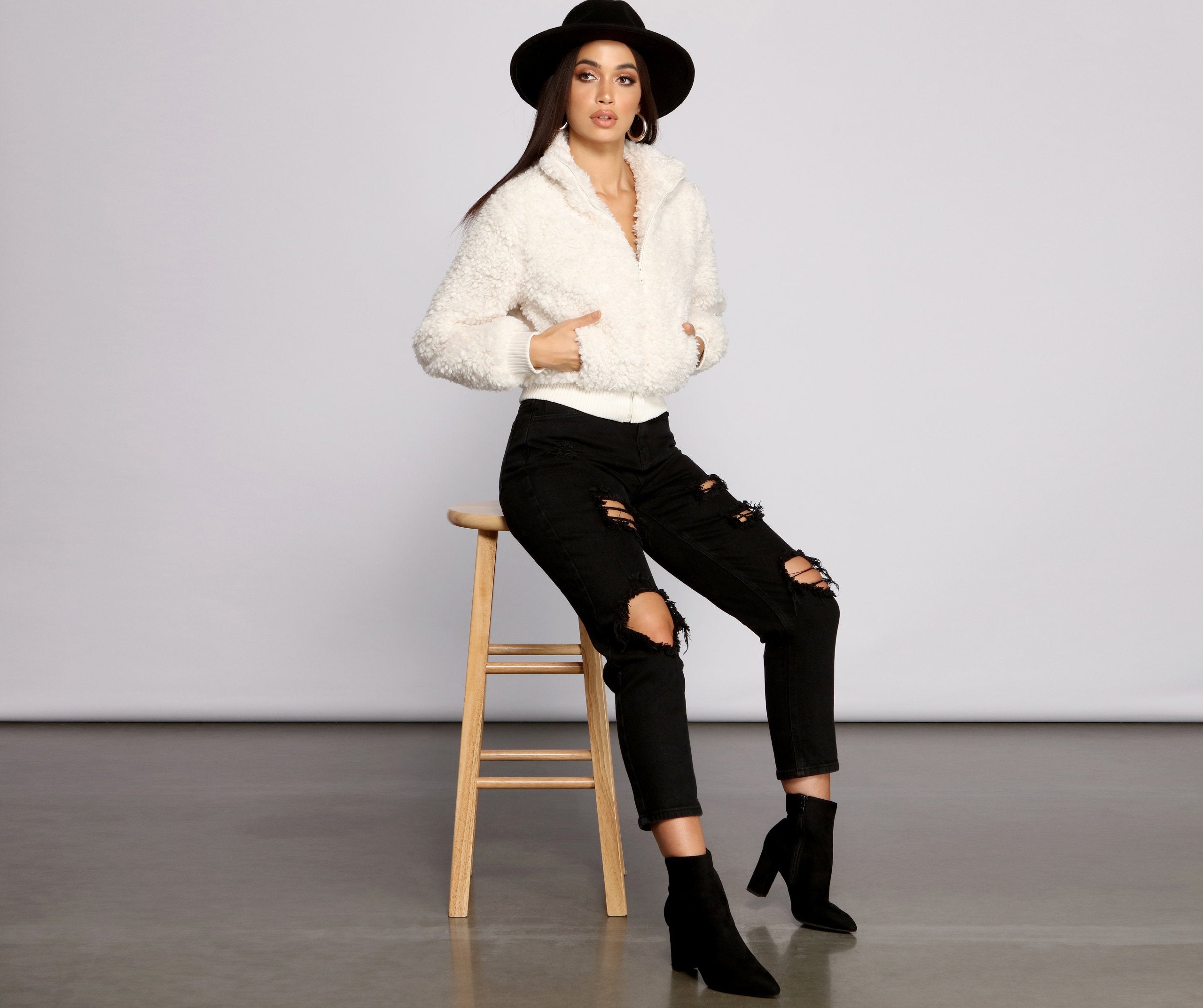 Back To Basics Faux Fur Jacket - Lady Occasions
