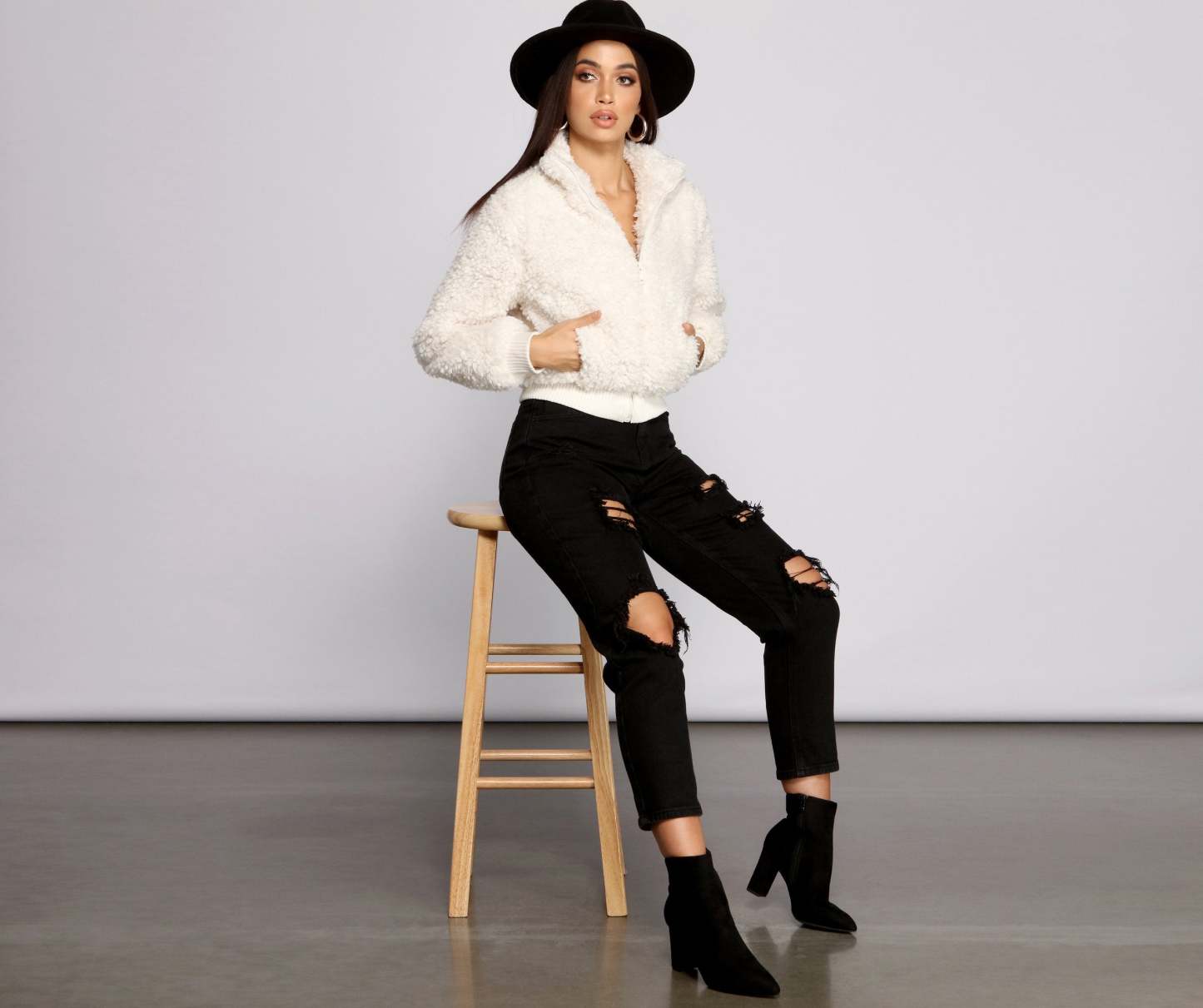 Back To Basics Faux Fur Jacket - Lady Occasions