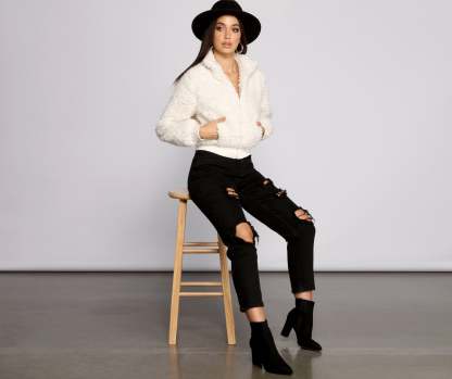 Back To Basics Faux Fur Jacket - Lady Occasions