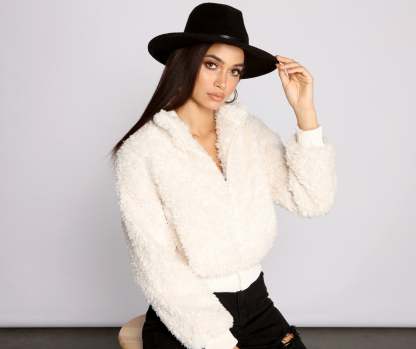 Back To Basics Faux Fur Jacket - Lady Occasions