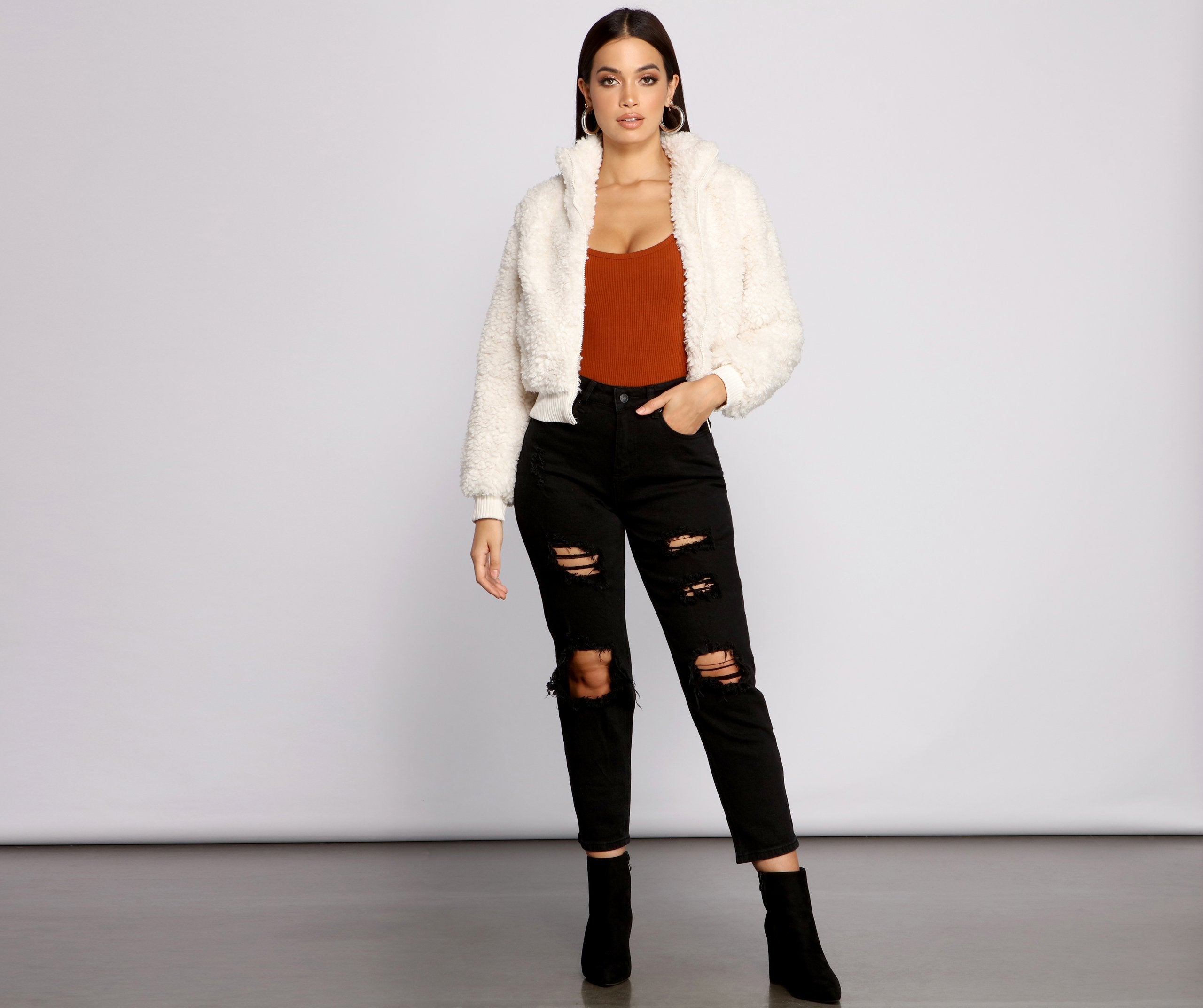 Back To Basics Faux Fur Jacket - Lady Occasions