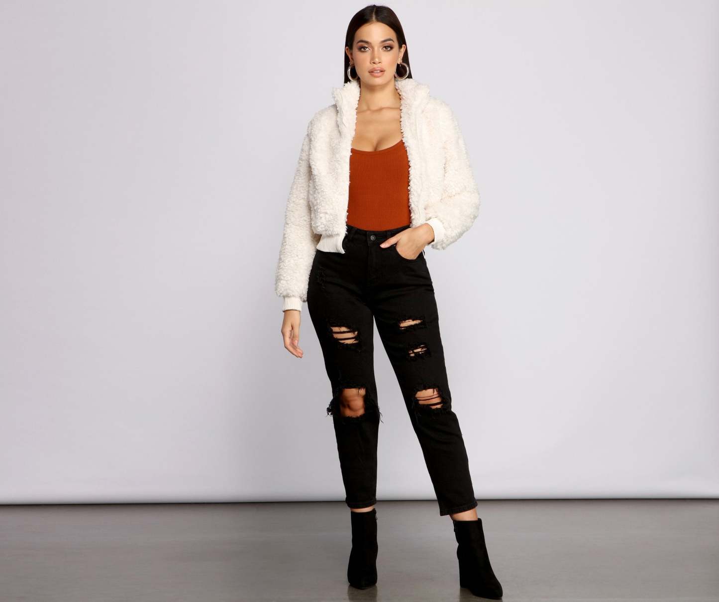 Back To Basics Faux Fur Jacket - Lady Occasions