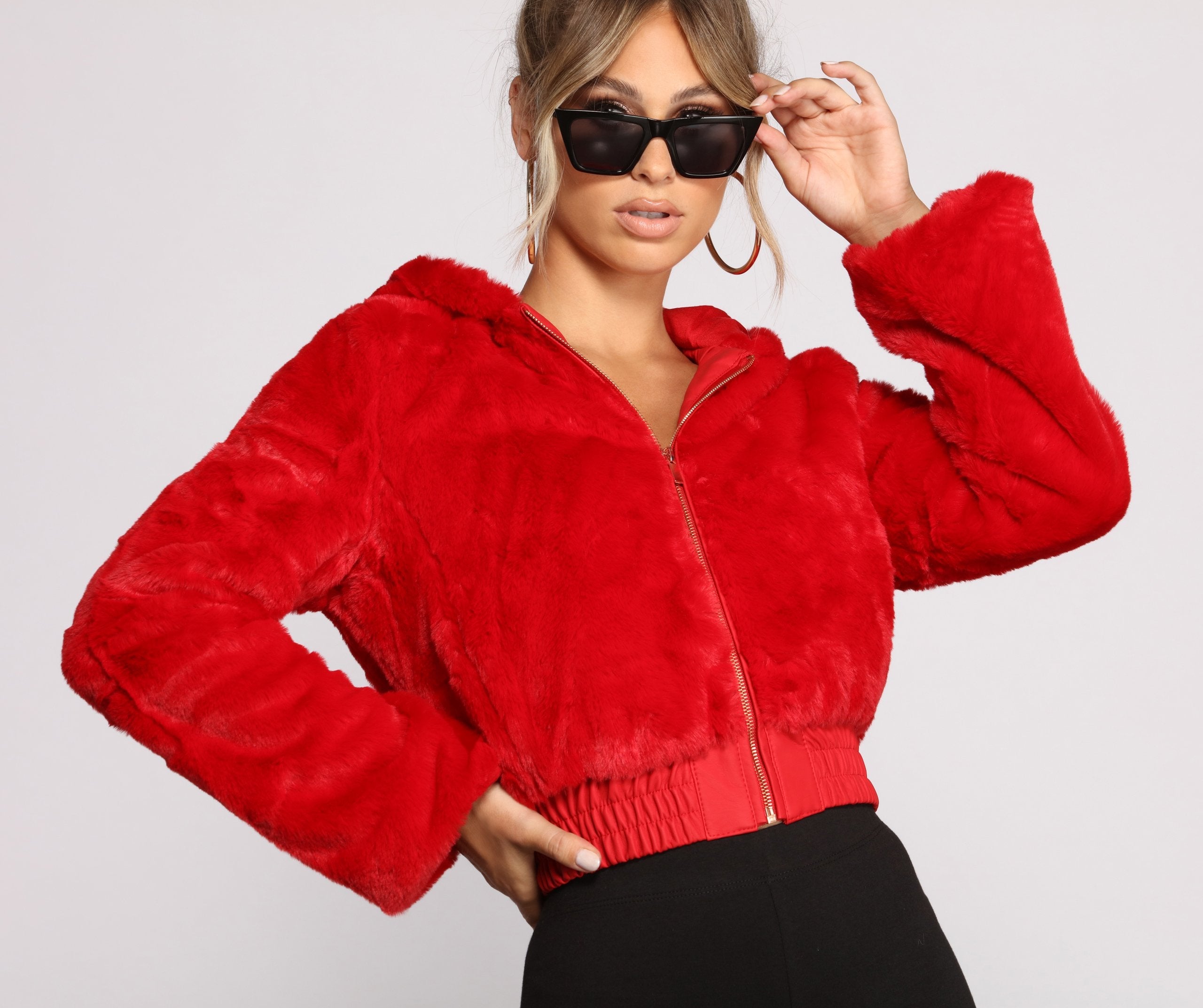 Faux-Ever Trendy Hooded Jacket - Lady Occasions