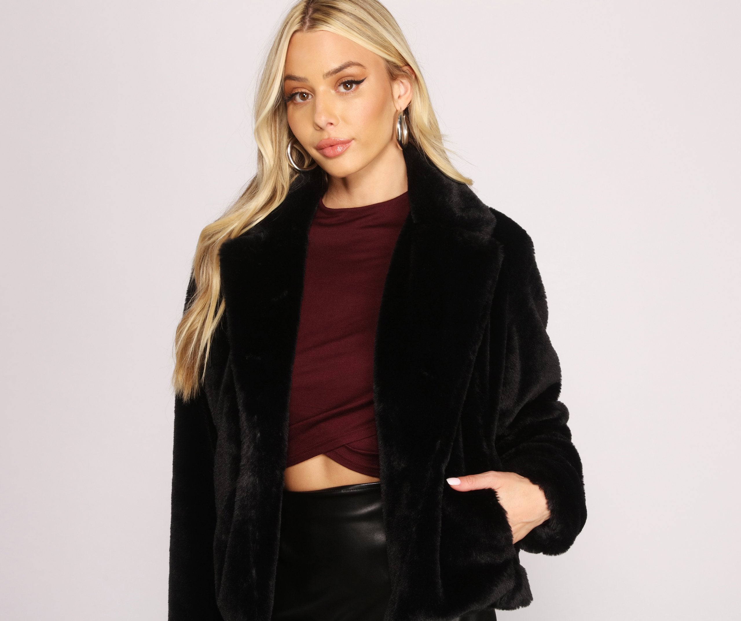 Cuddle Weather Faux Fur Jacket - Lady Occasions