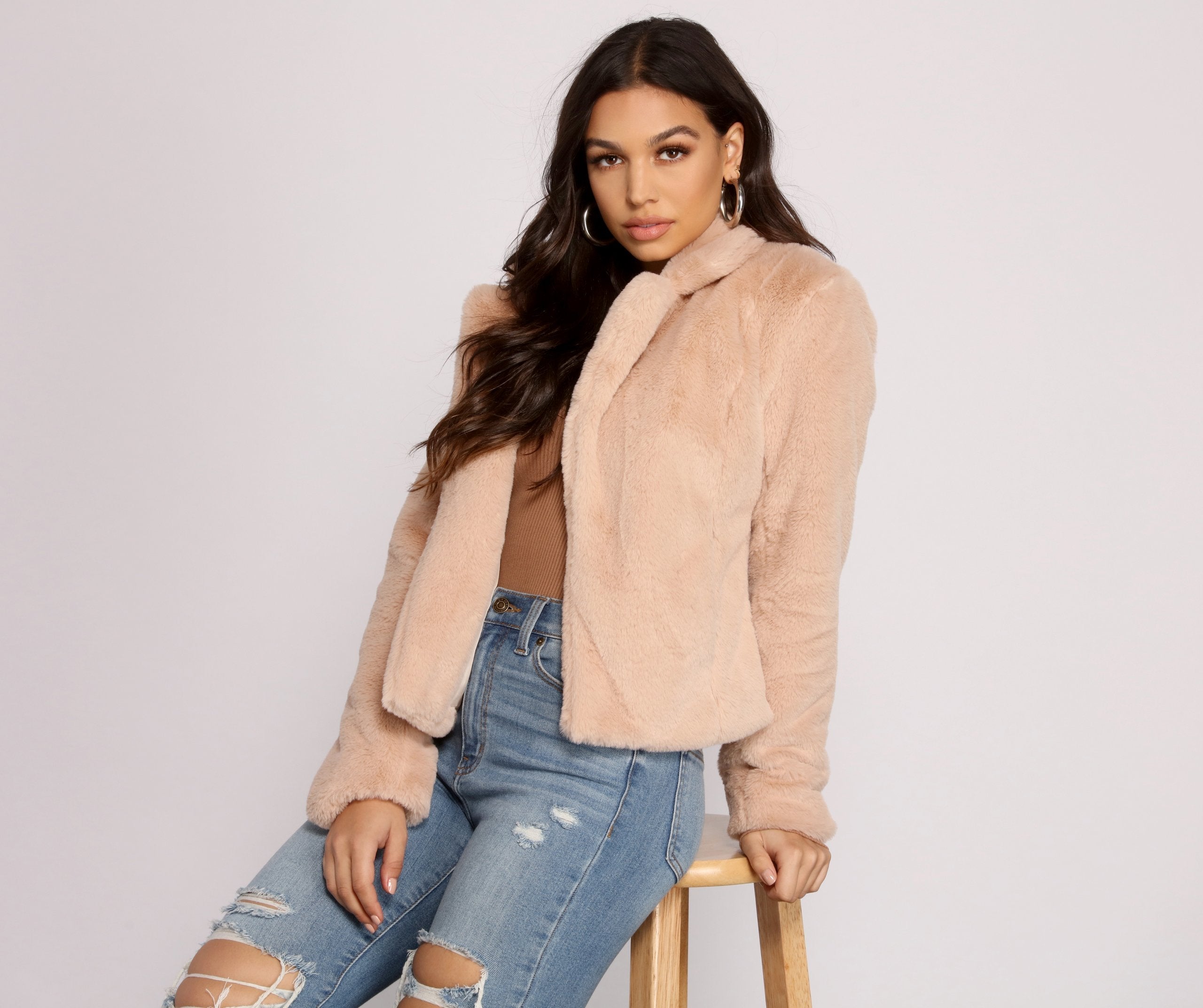 Cuddle Weather Faux Fur Jacket - Lady Occasions