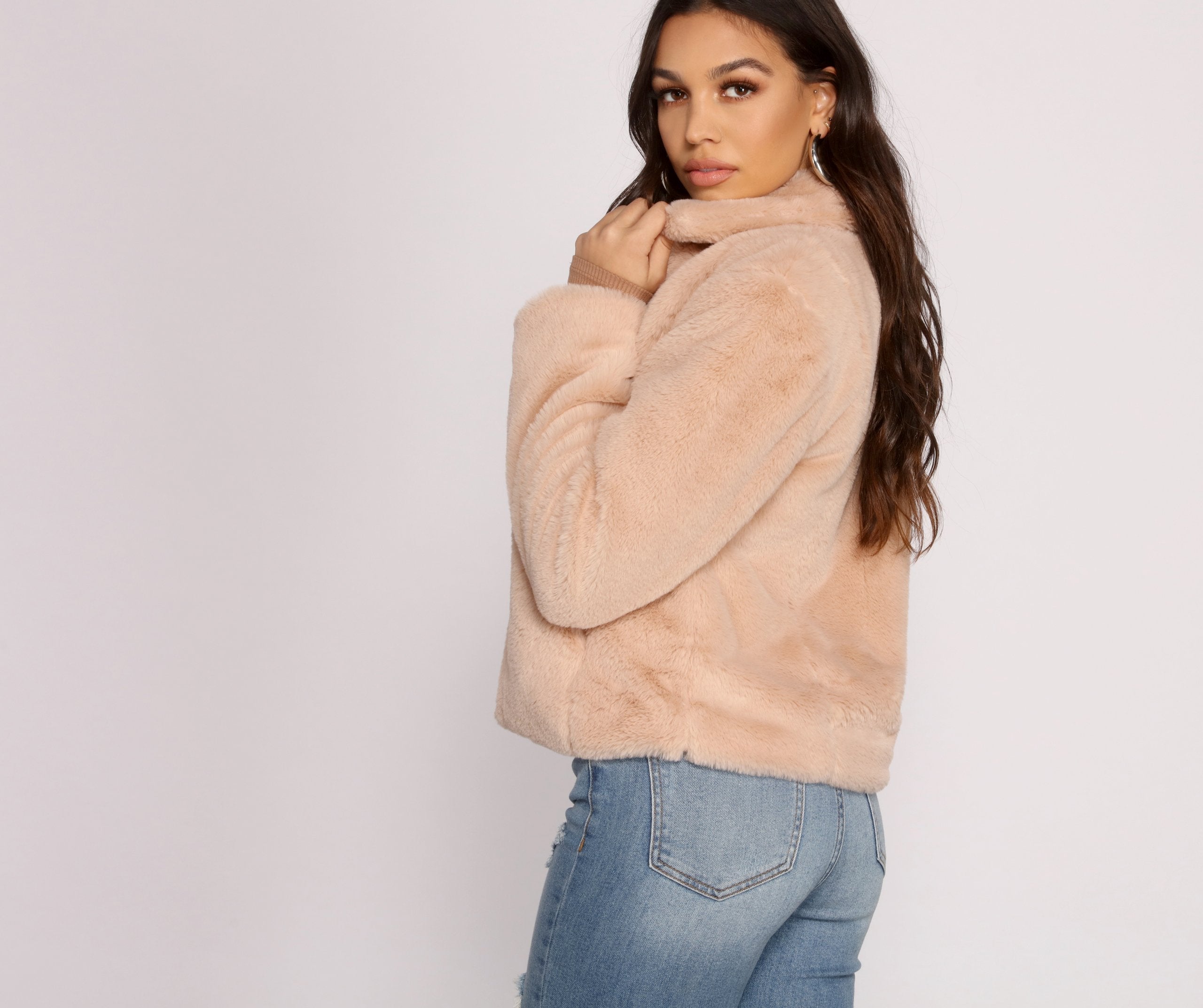 Cuddle Weather Faux Fur Jacket - Lady Occasions