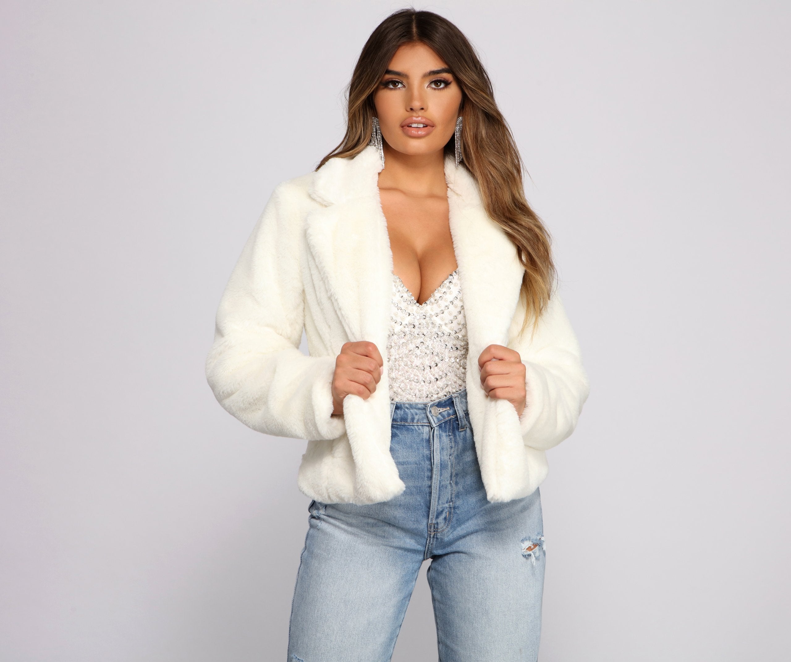 Cuddle Weather Faux Fur Jacket - Lady Occasions