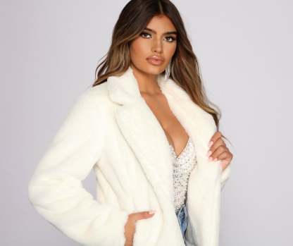 Cuddle Weather Faux Fur Jacket - Lady Occasions