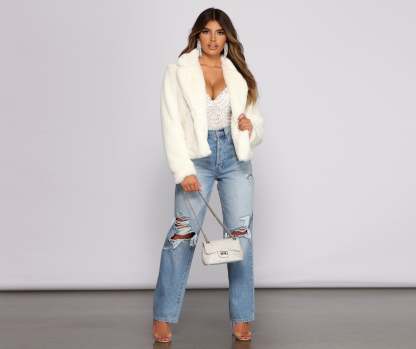 Cuddle Weather Faux Fur Jacket - Lady Occasions
