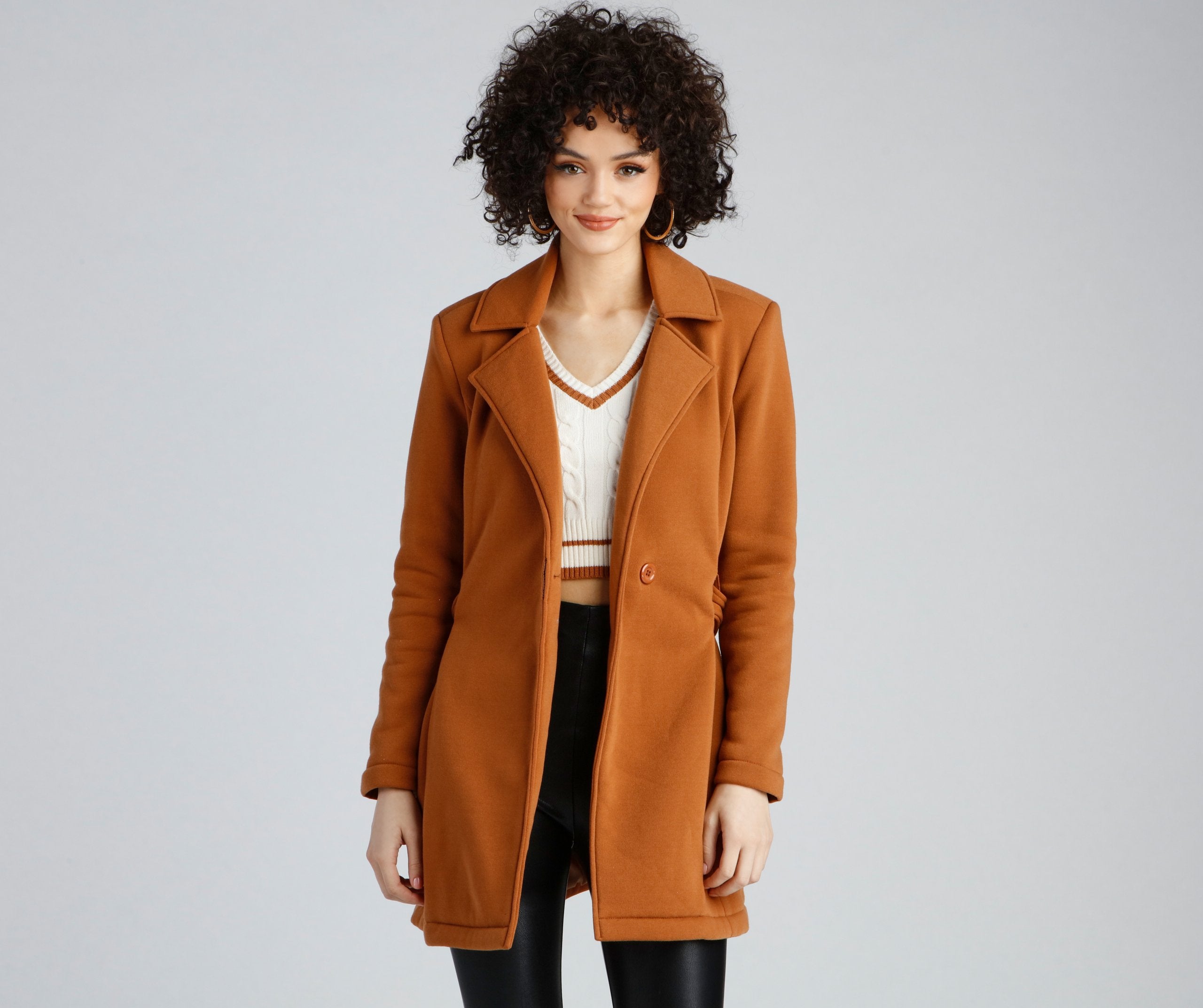 The Essential Fleece Trench Coat - Lady Occasions
