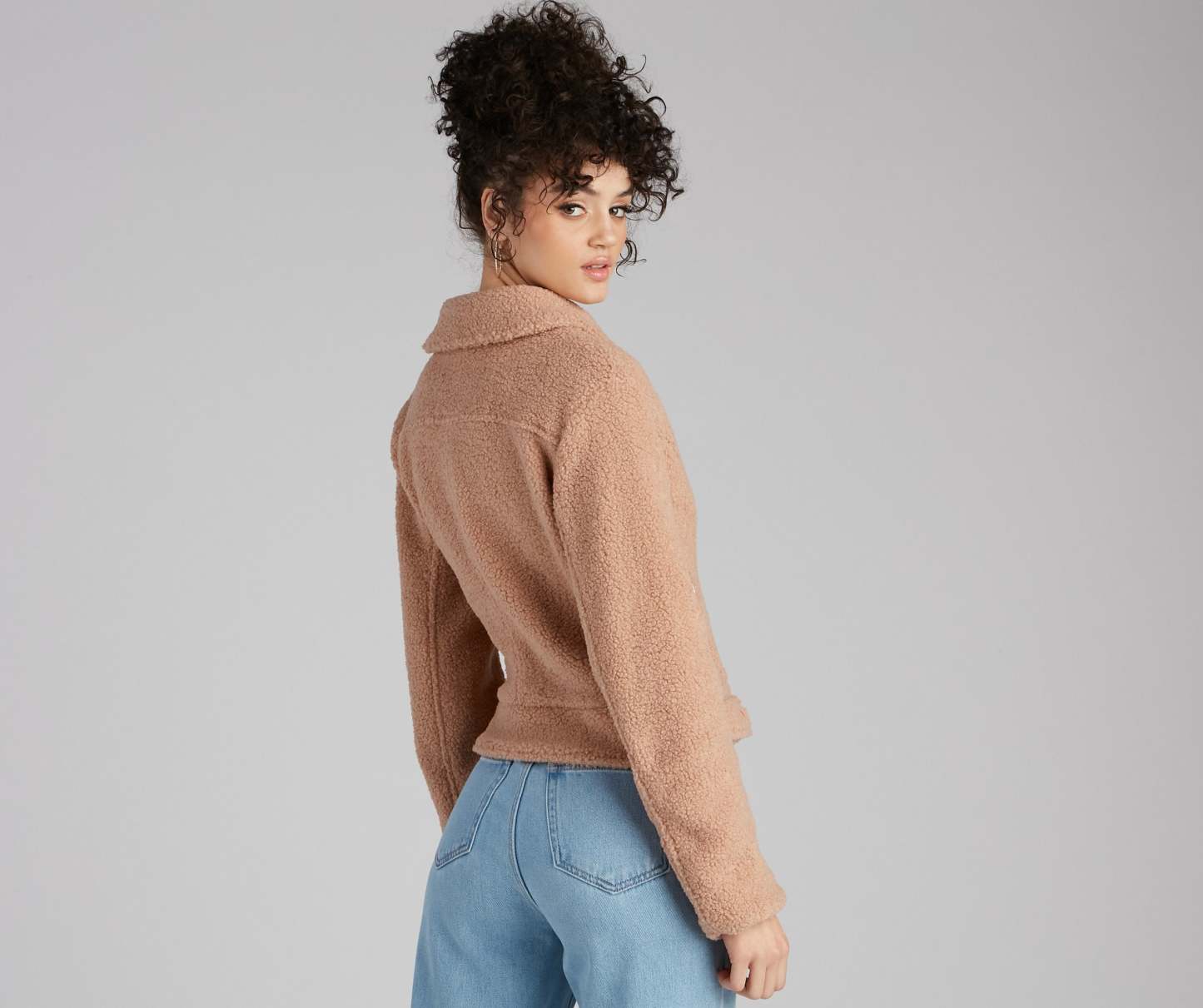 Cozy Always Faux Sherpa Moto Jacket - Lady Occasions