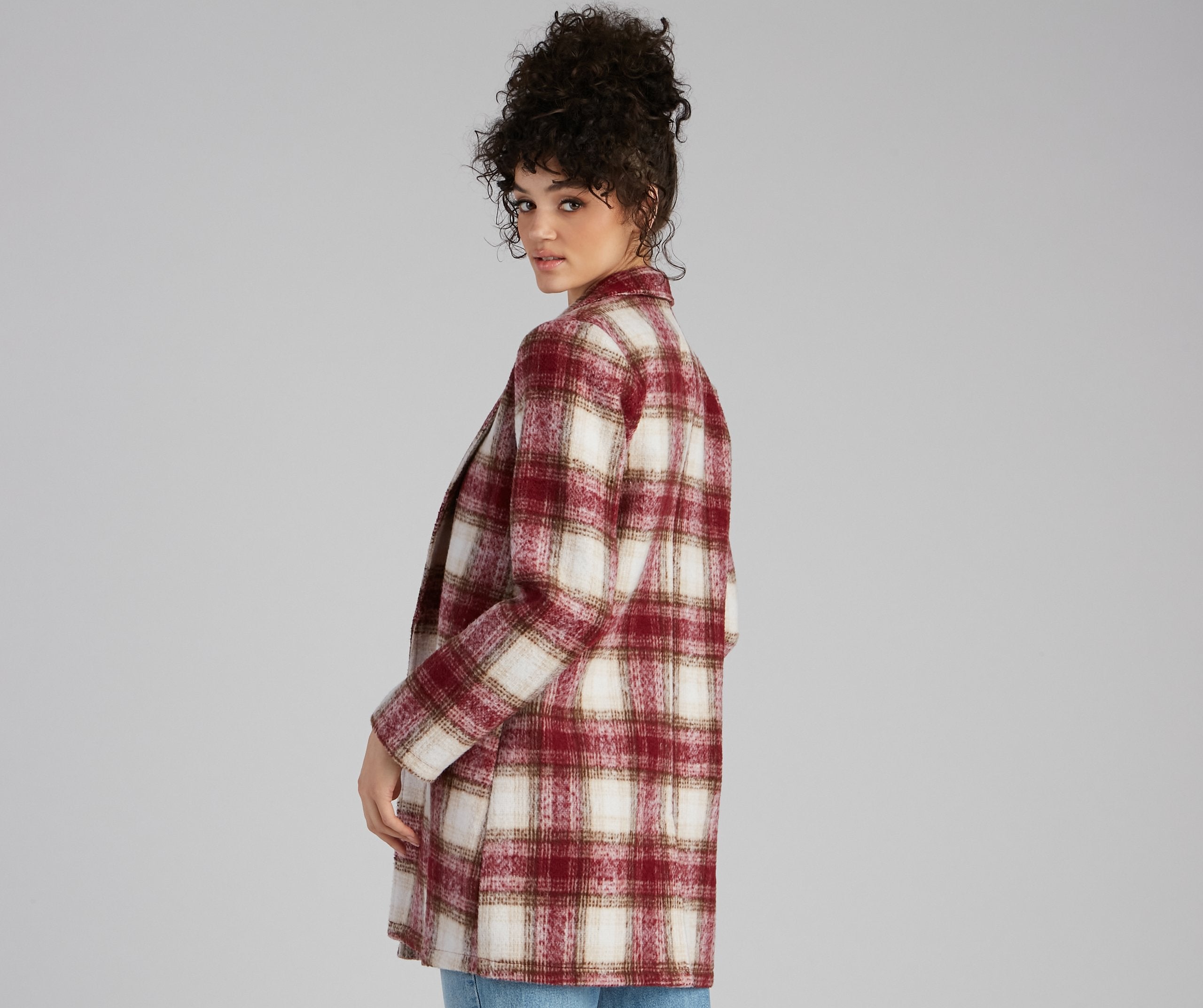 Major Chic Faux Wool Coat - Lady Occasions