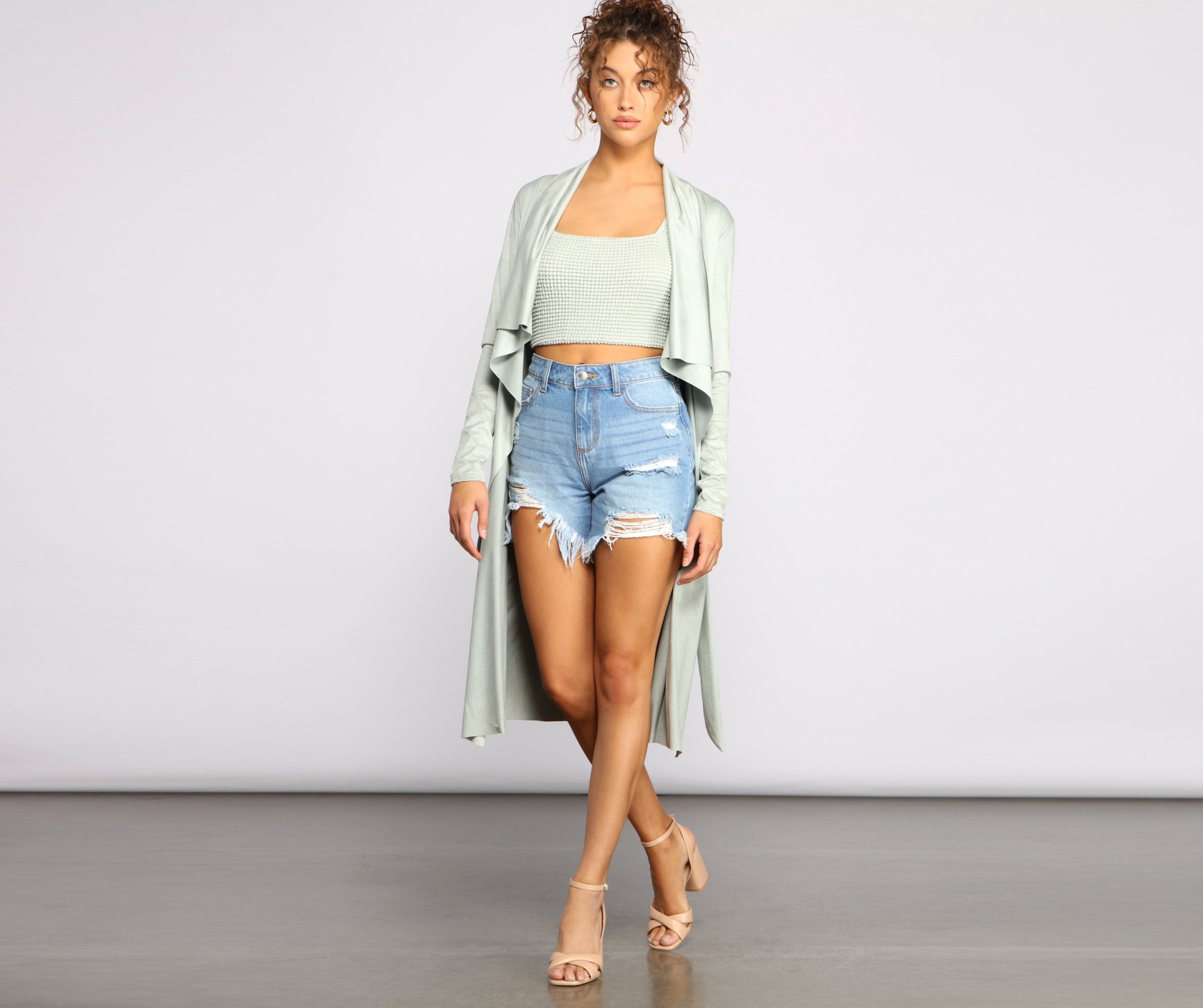 On The Town Suede Trench - Lady Occasions