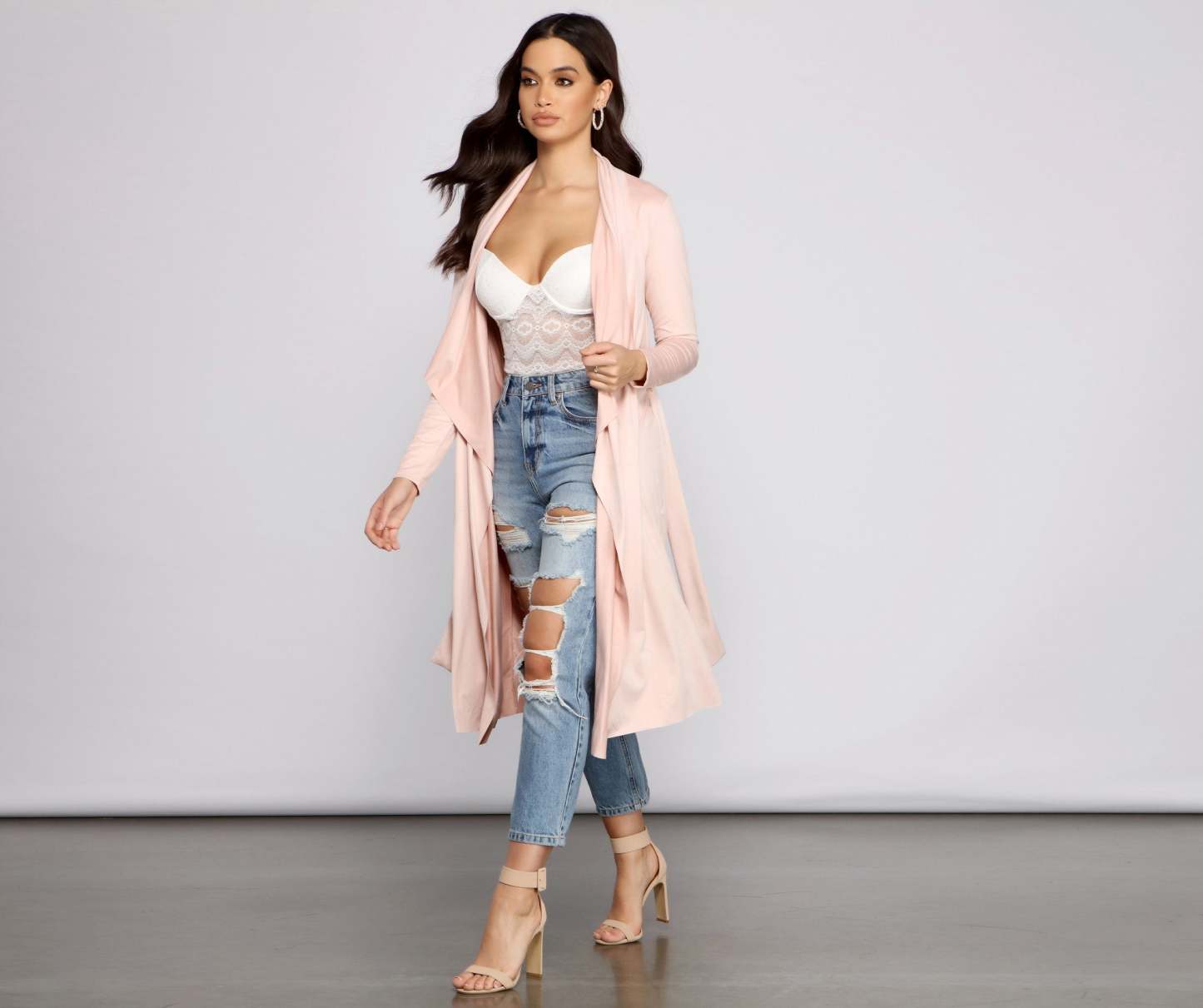 On The Town Suede Trench - Lady Occasions