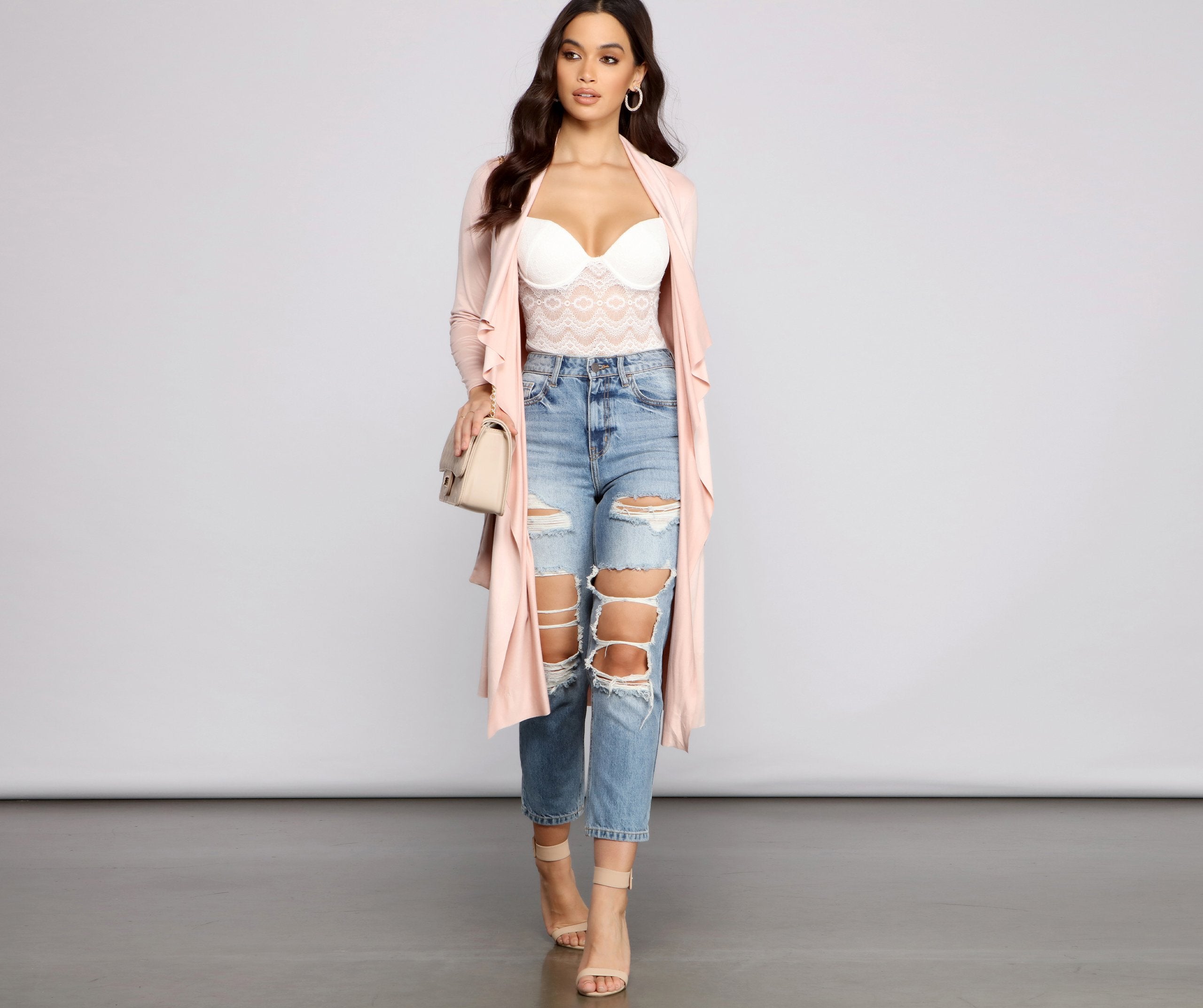 On The Town Suede Trench - Lady Occasions