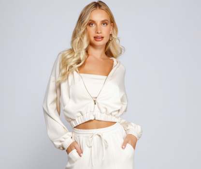 Trendsetting Babe Zip-Up Hoodie - Lady Occasions