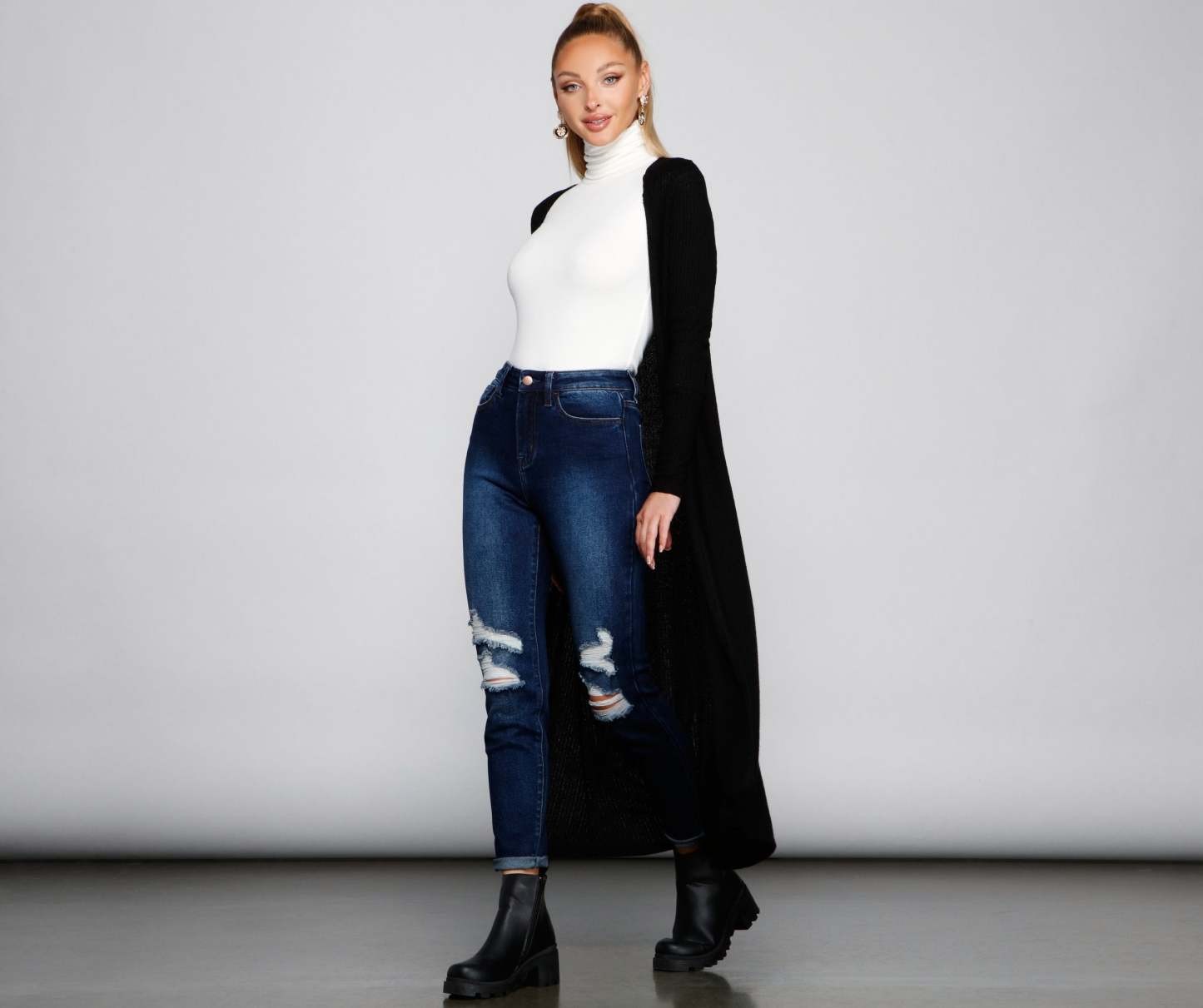 Keeping Knit Cozy Basic Duster - Lady Occasions