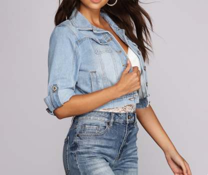 Classic Chic Jean Jacket - Lady Occasions