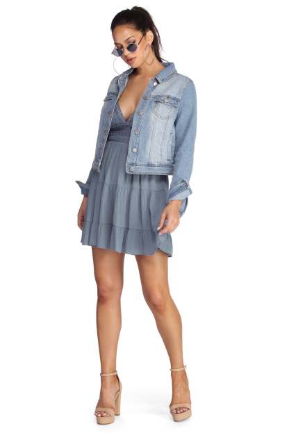 Feeling Adventurous Denim Jacket - Lady Occasions