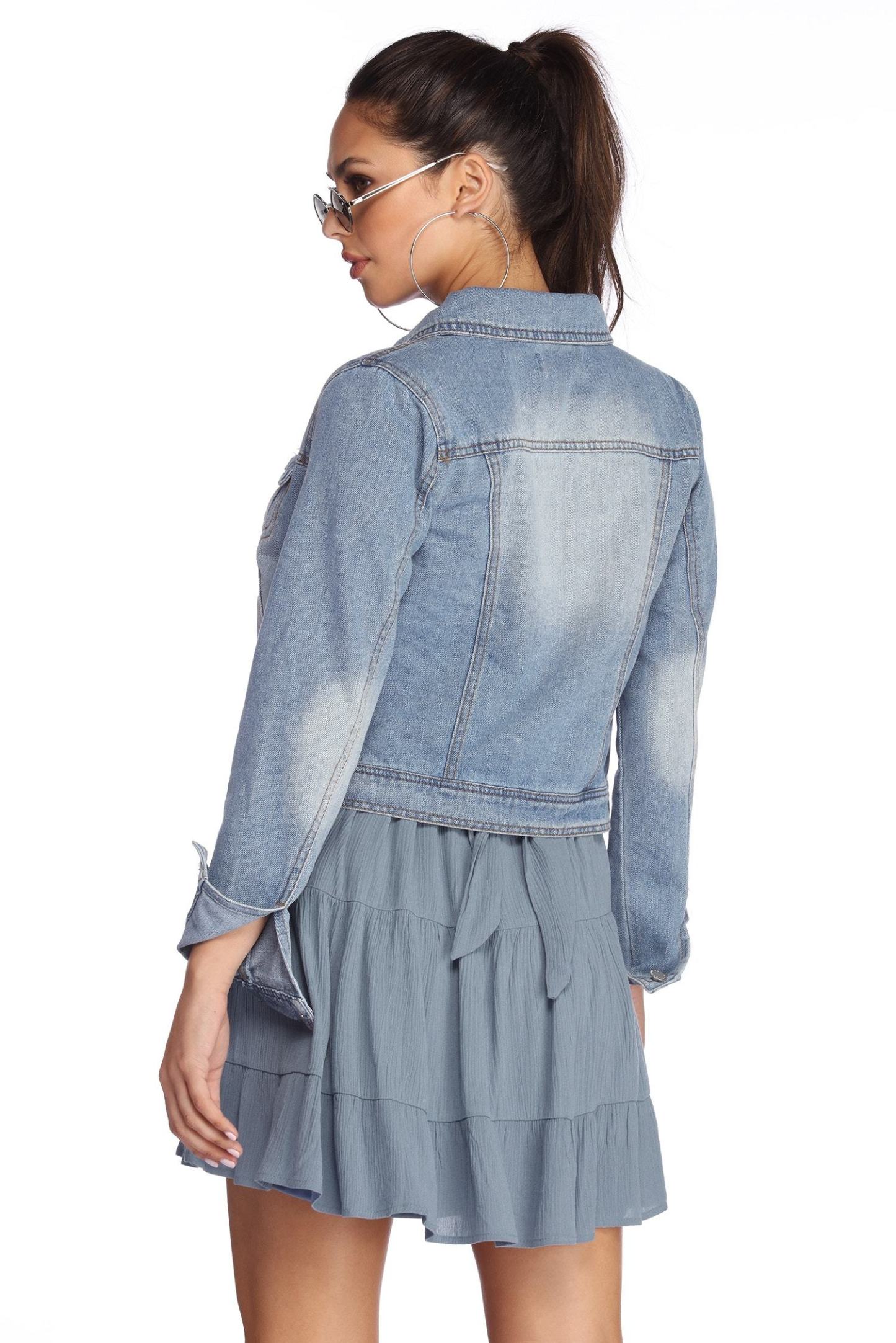 Feeling Adventurous Denim Jacket - Lady Occasions