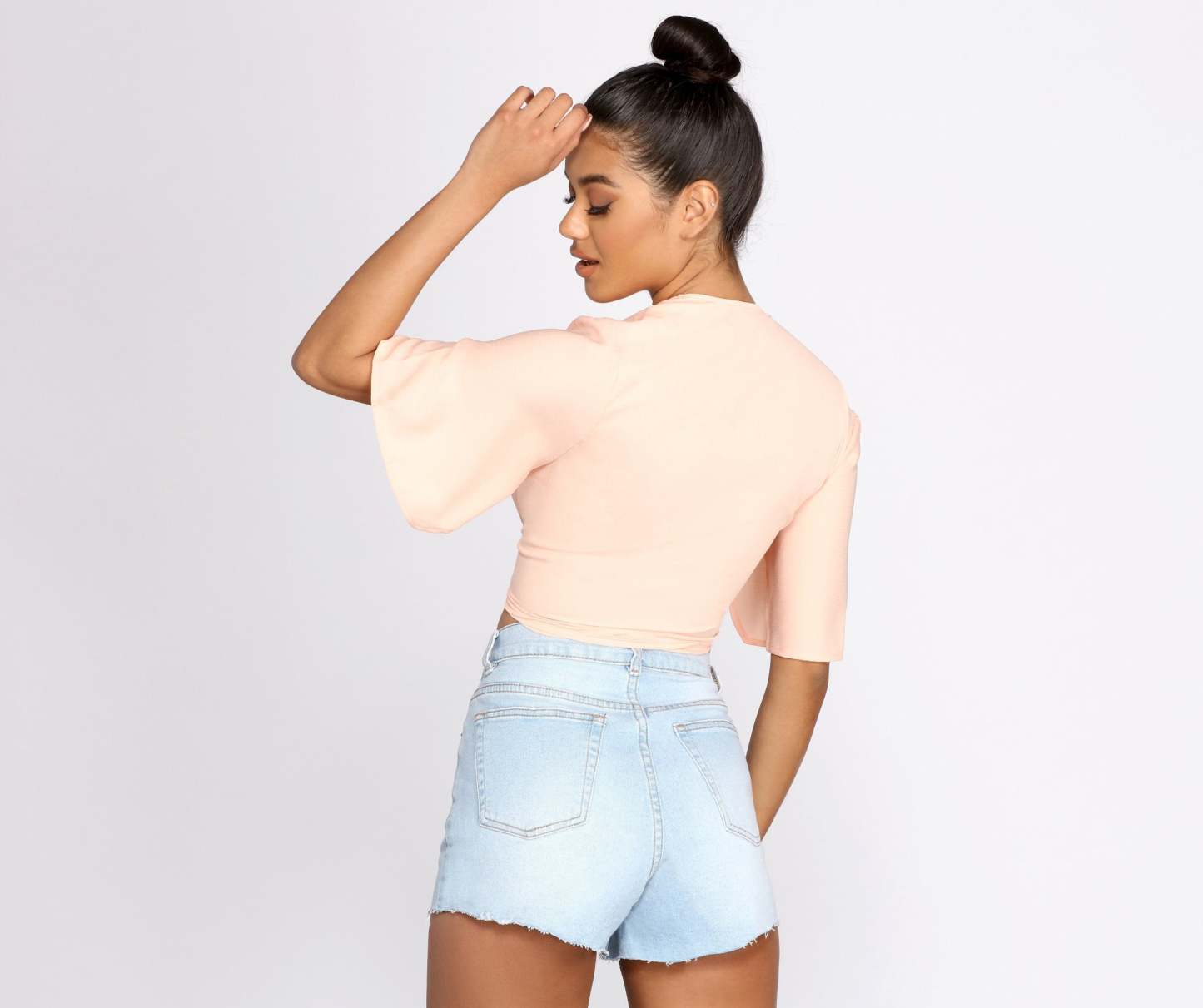 Go With The Flow Tie Front Top - Lady Occasions