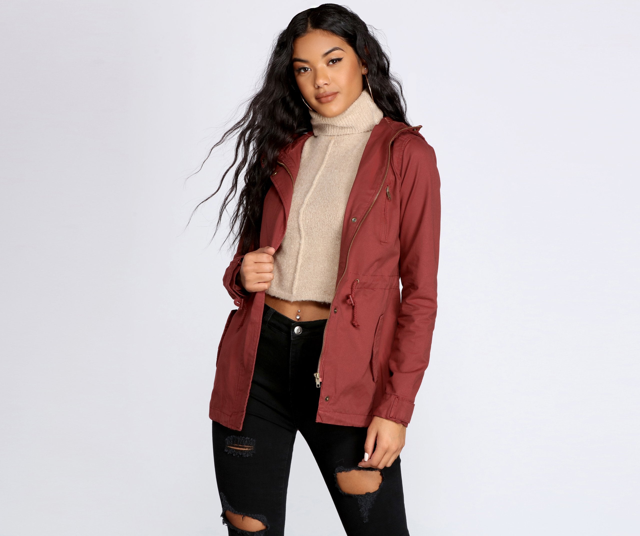 Hooded Out For An Adventure Anorak - Lady Occasions