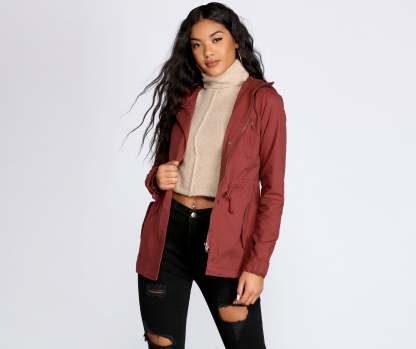 Hooded Out For An Adventure Anorak - Lady Occasions