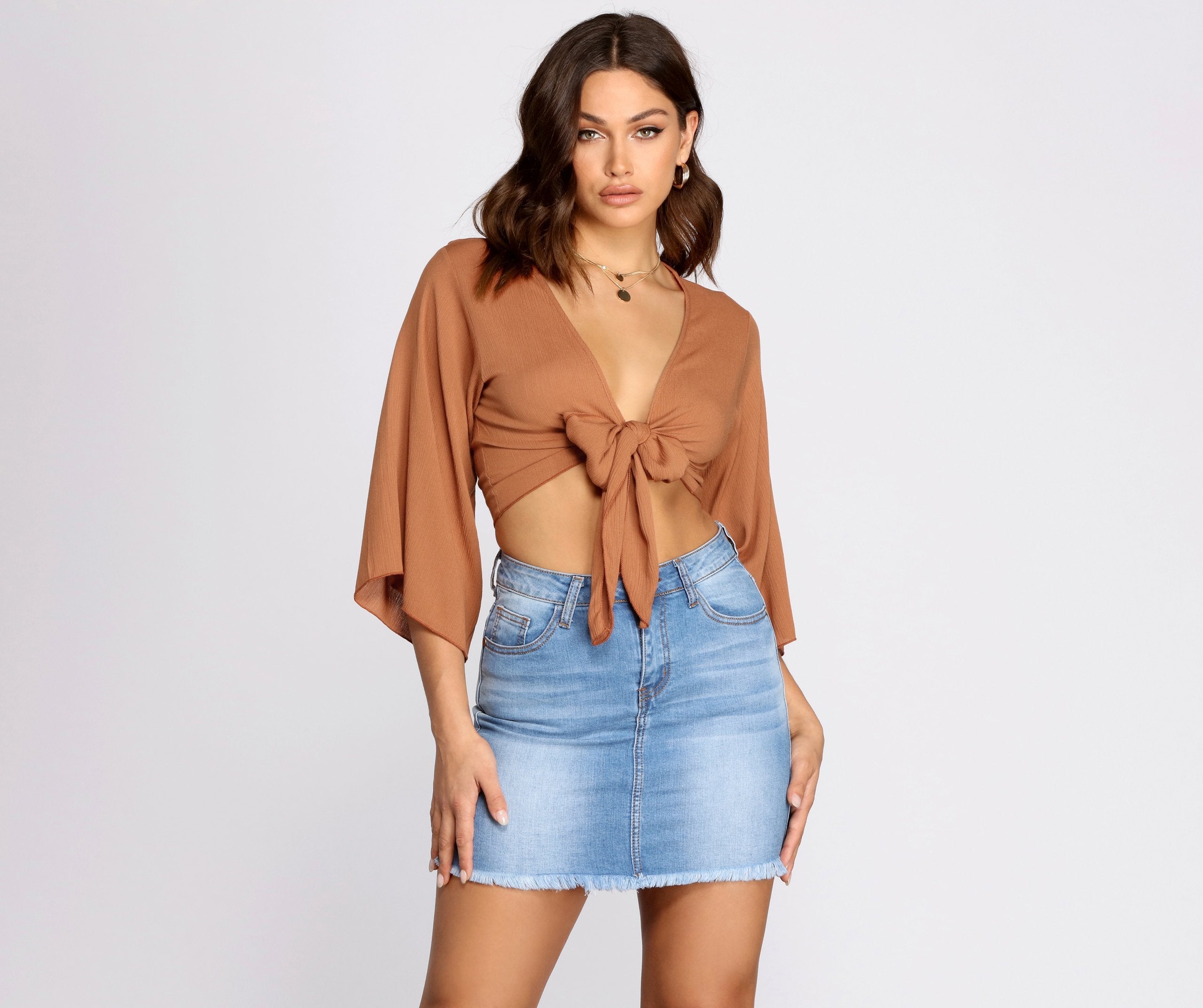 Go With The Flow Kimono Sleeve Top - Lady Occasions