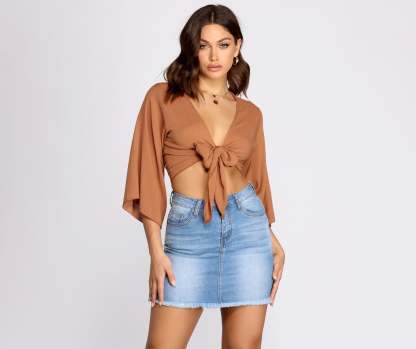 Go With The Flow Kimono Sleeve Top - Lady Occasions