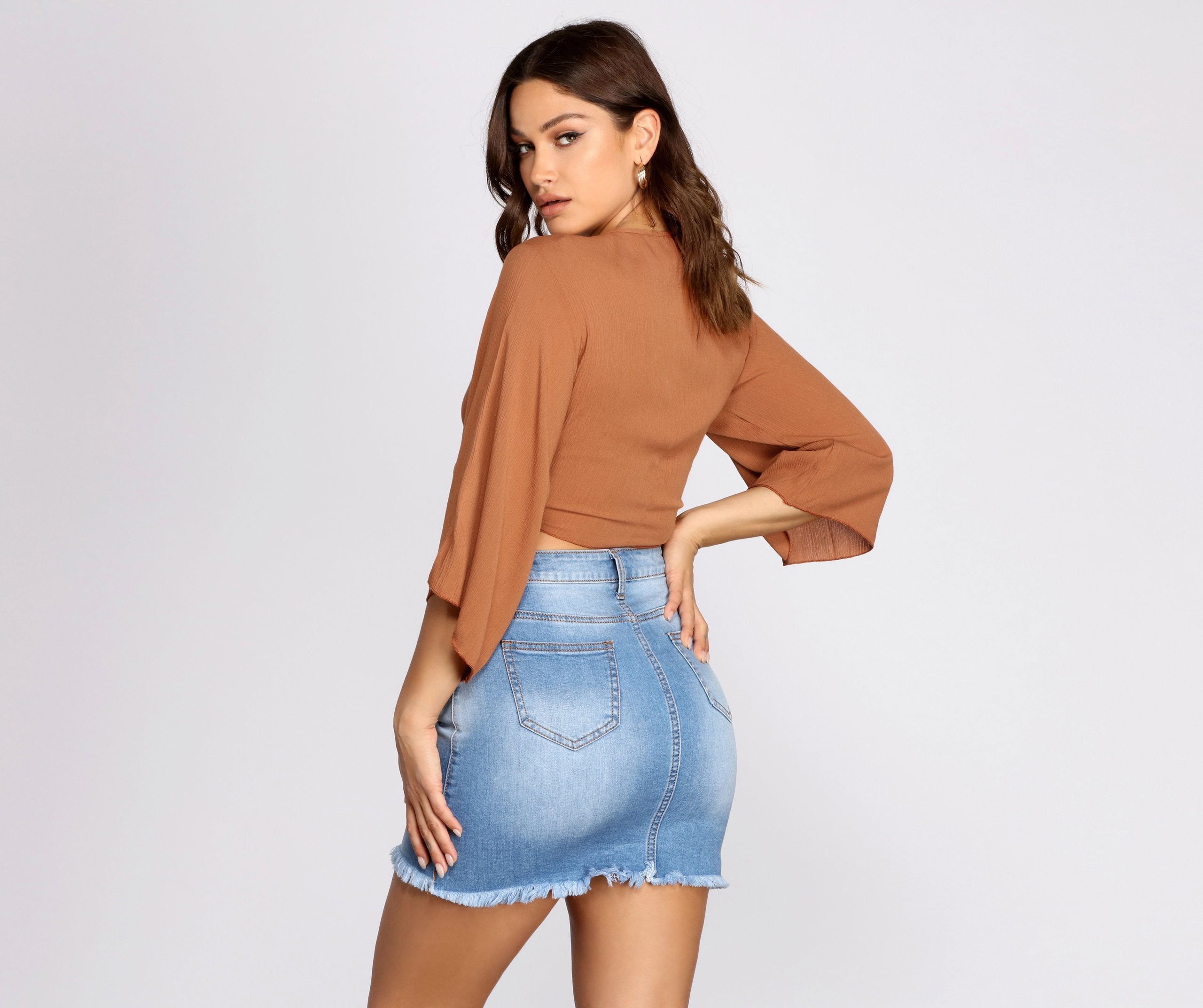 Go With The Flow Kimono Sleeve Top - Lady Occasions