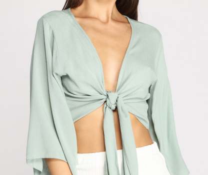 Go With The Flow Kimono Sleeve Top - Lady Occasions