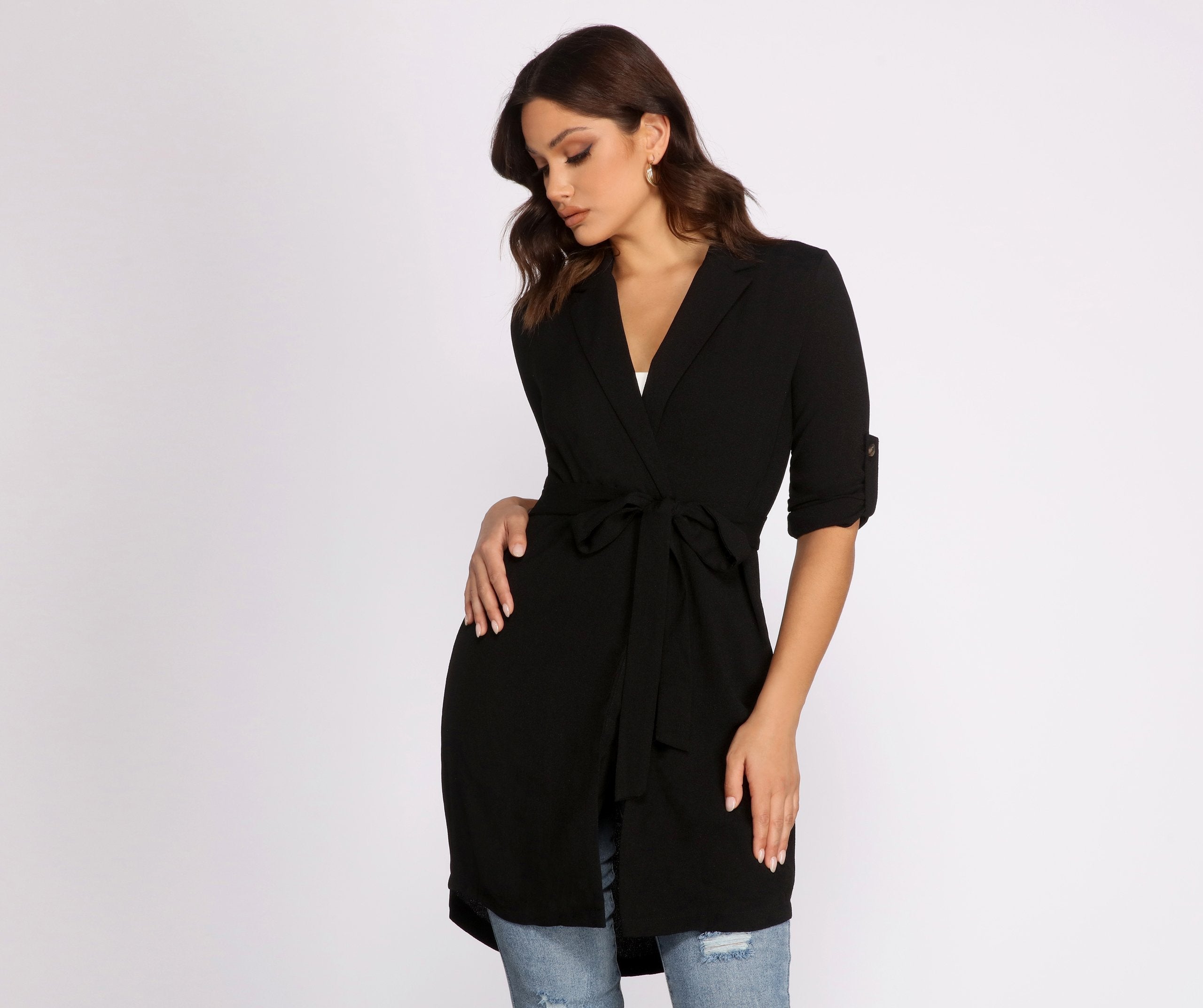 Dressed To Impress Belted Trench - Lady Occasions