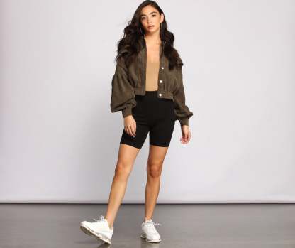 Casually Cute Button-Front Corduroy Jacket - Lady Occasions