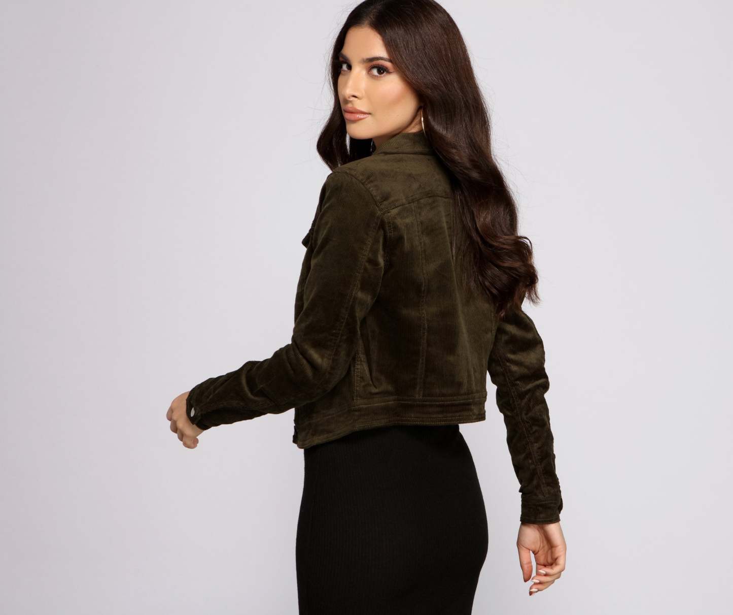 On That Basic Vibe Corduroy Jacket - Lady Occasions