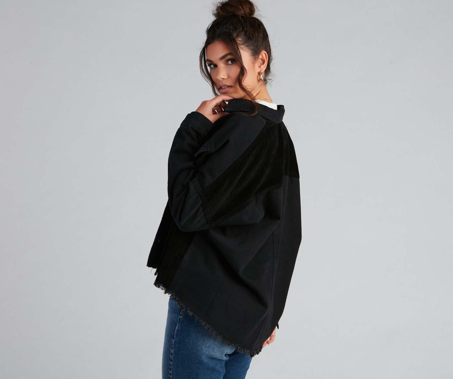 Chill Vibes Denim And Corduroy Jacket - Lady Occasions