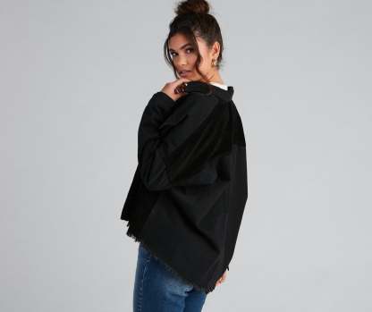 Chill Vibes Denim And Corduroy Jacket - Lady Occasions